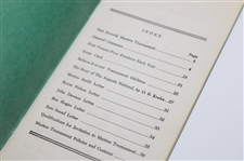 1955, 1957 & 1958 Records of the Masters Tournament Green Booklets (3)