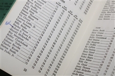 1955, 1957 & 1958 Records of the Masters Tournament Green Booklets (3)