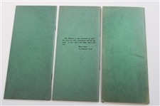 1955, 1957 & 1958 Records of the Masters Tournament Green Booklets (3)
