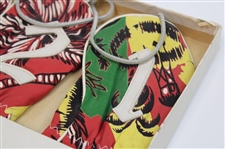 Classic Vibrant J.C. Higgins Fine Leather Club Head Covers Hed-Mits in Original Box