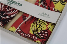 Classic Vibrant J.C. Higgins Fine Leather Club Head Covers Hed-Mits in Original Box