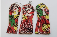 Classic Vibrant J.C. Higgins Fine Leather Club Head Covers Hed-Mits in Original Box