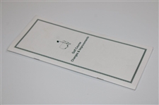 2006 Augusta National Golf Club Golf Course Changes & Improvements White Booklet