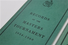 1960, 1963, 1966 & 1967 Records of the Masters Tournament Green Booklets (4)