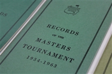 1960, 1963, 1966 & 1967 Records of the Masters Tournament Green Booklets (4)