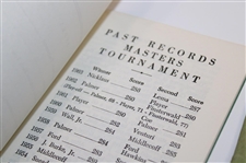 1960, 1963, 1966 & 1967 Records of the Masters Tournament Green Booklets (4)