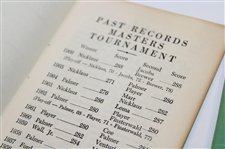 1960, 1963, 1966 & 1967 Records of the Masters Tournament Green Booklets (4)
