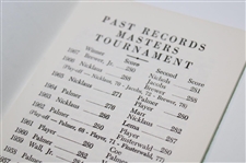1960, 1963, 1966 & 1967 Records of the Masters Tournament Green Booklets (4)