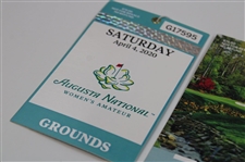 2020 Masters Womens Amateur w/Monday-Wednesday Practice Rd Tickets (4) - Dustin Johnson Winner