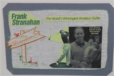 Frank Stranahan 'World's Winningest Amateur' Personal Stitched Cloth Handkerchief Framed Presentation