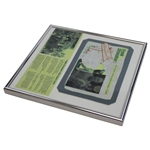 Frank Stranahan 'World's Winningest Amateur' Personal Stitched Cloth Handkerchief Framed Presentation