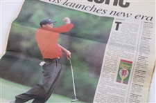 Original 1997 The Augusta Chronicle Masters Special Edition Newspaper w/Map & Insert Paper