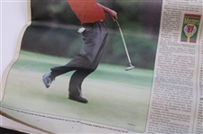 Original 1997 The Augusta Chronicle Masters Special Edition Newspaper w/Map & Insert Paper