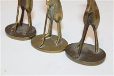 Three (3) Vintage Bronze Art Deco Golfers - China