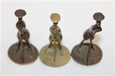 Three (3) Vintage Bronze Art Deco Golfers - China