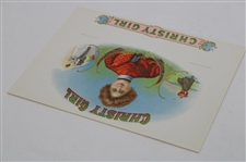 Christy Girl Lady Golfer in Red Dress Embossed by Maryland Litho Co.