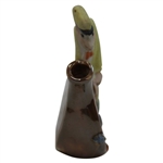 Classic Nineteenth Hole Golfer Porcelain Mini Flask - Made in Japan