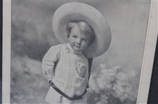 c.1905 'Mamma's Caddie' Young Golfer Caddie with Bag & Clubs Print - Framed