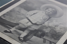 c.1905 'Mamma's Caddie' Young Golfer Caddie with Bag & Clubs Print - Framed