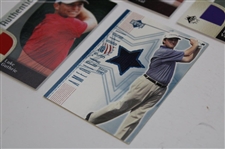 Lot Of Four (4) Authentic Fabrics Golf Cards & America's Best David Toms Card