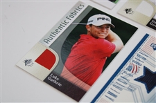 Lot Of Four (4) Authentic Fabrics Golf Cards & America's Best David Toms Card