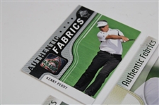Lot Of Four (4) Authentic Fabrics Golf Cards & America's Best David Toms Card