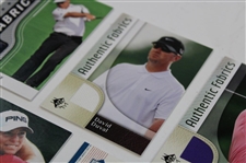 Lot Of Four (4) Authentic Fabrics Golf Cards & America's Best David Toms Card