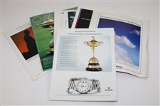Six (6) Ryder Cup Programs/Journals From Years 1993-2014