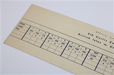 1954 Curtis Cup Matches Merion Golf Club Unused Official Scorecard