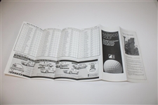 1990 Karsten Solheim Signed Golf Pairing Sheet JSA ALOA