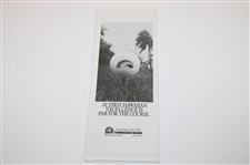 1990 Karsten Solheim Signed Golf Pairing Sheet JSA ALOA
