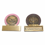 Two (2) U.S. Junior Girls Championship Contestant Badges - 1962 & 1990