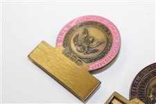 Two (2) U.S. Junior Girls Championship Contestant Badges - 1962 & 1990