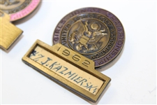Two (2) U.S. Junior Girls Championship Contestant Badges - 1962 & 1990