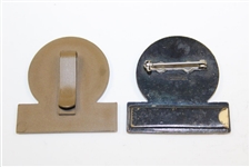 Two (2) U.S. Junior Girls Championship Contestant Badges - 1962 & 1990