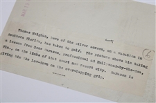 1925 Gene Sarazen 'Golf Star Gives Lessons to Hollywood Leading Man' with Thomas Meighan