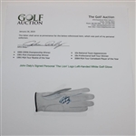 John Daly's Signed Personal 'The Lion' Logo Left-Handed White Golf Glove JSA ALOA