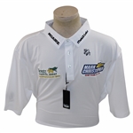 John Daly Signed Personal Straight Down White Performance 3XL Shirt w/Sponsors JSA ALOA