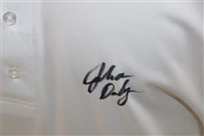 John Daly Signed Personal White Polo 3XL Golf Shirt JSA ALOA