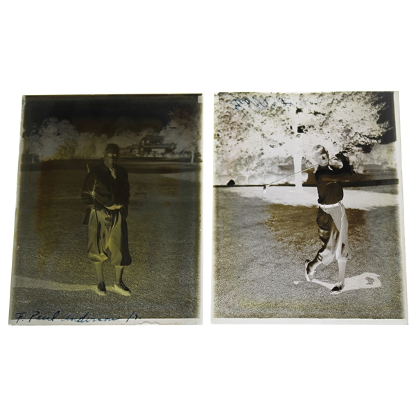 Two (2) Vintage Glass Negative Plates - Action Shot & Pose