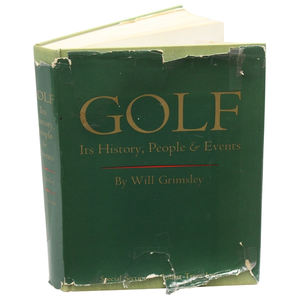 Gene Sarazen Twice Signed Personal 1966 Golf Its History, People & Events Book By William Grimsley JSA ALOA