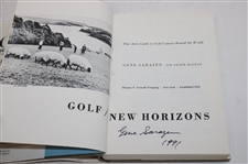 Gene Sarazen Signed Personal 1966 'Golf: New Horizons' Book By Gene Sarazen & Peter McLean JSA ALOA