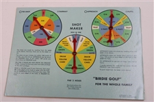 1964 Birdie Golf Championship Game for the Whole Family Golf Board Game w/Info in Original Box