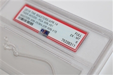 2019 Masters Full Ticket Tiger Woods 15th Major Win PSA 6 EX-MT