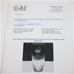 Mark Calcavecchia's 1998 Masters Tournament Hole No. 13 Steuben Crystal Eagle Glass