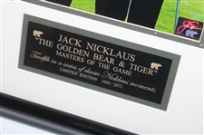  'The Golden Bear & Tiger' Masters of The Game Ltd Ed #1042/2071 Photo - Framed 