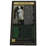 Byron Nelson Signed Champions of Golf Masters Collection Golf Card - 1942 JSA ALOA
