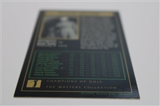 Byron Nelson Signed Champions of Golf Masters Collection Golf Card - 1942 JSA ALOA