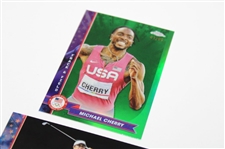 Lilia Vu & Michael Cherry 2024 Olympic Topps Chrome Numbered Cards