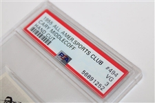 Cary Middlecoff 1955 All American Sports Club Hand Cut Card PSA Graded 3